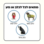 מעיל פאפי לכלב