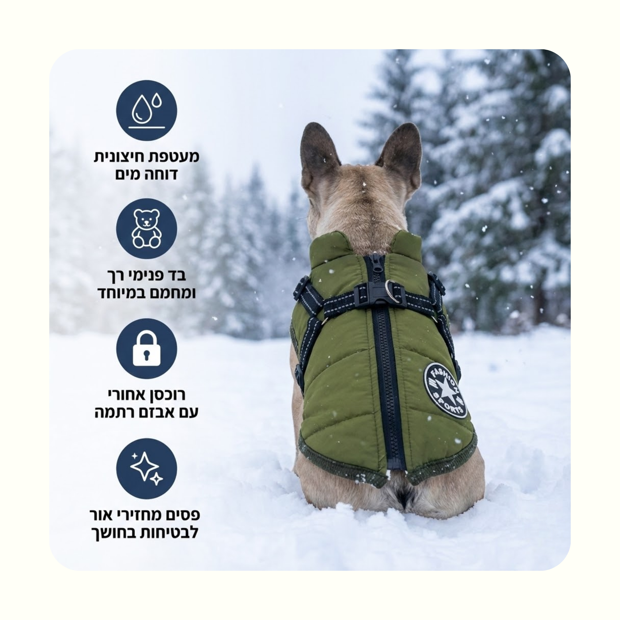 מעיל פאפי לכלב